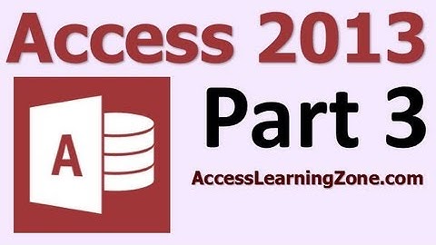 Microsoft Access 2013 Tutorial Level 1 Part 03 of 12 - The Access Interface