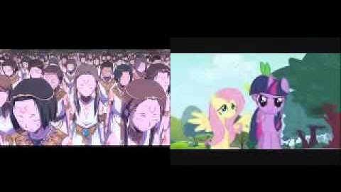 Friendship is Geass (Geass trailer parody) Comparison