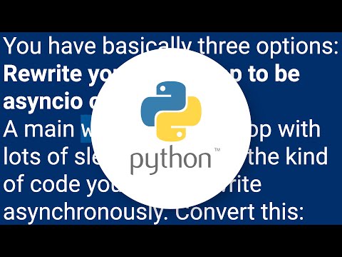 asyncio loops: how to implement asynio in an existing python program - and share variables/data?