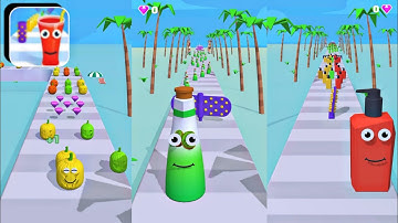 Juice Run All SKIN Unlocked 🔓All Levels Mobile Gameplay Walkthrough Android IOs Alltrailer Relaxing