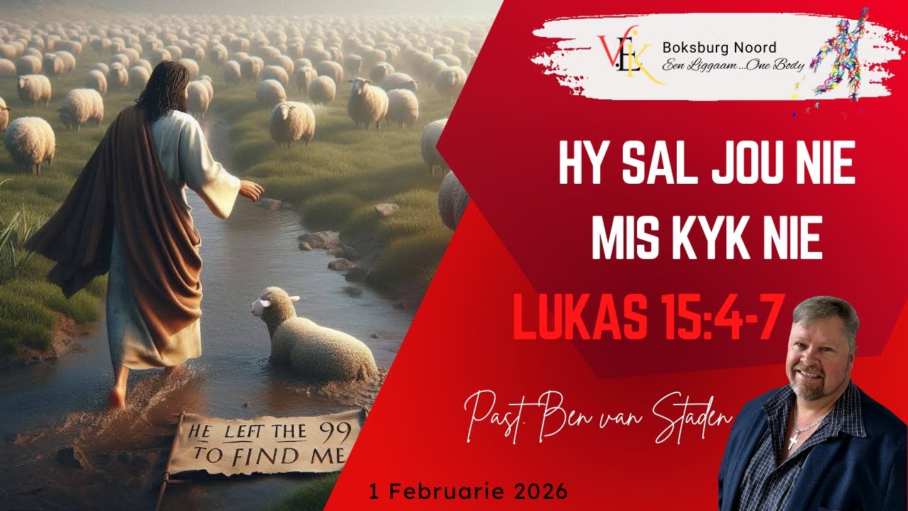 Past. Ben van Staden - Hy sal jou nie mis kyk nie