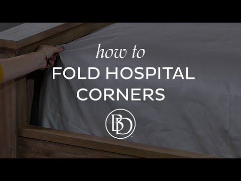 How to Fold Hospital Corners