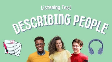 🎧📝 English Listening Practice | Describing People (Audio 1) | ESL Listening Test (A1–A2 Level)