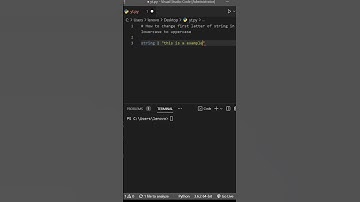 How to print first latter of string in uppercase if word in lowercase.