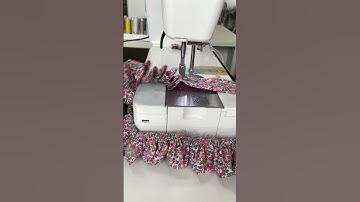 Making a cushion ruffle - Behind the scenes at Coco & Wolf - #shorts