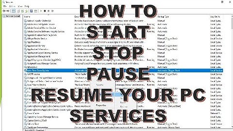 How to do Windows Services Restart | Stop | Pause | Resume automatically or Manually Latest