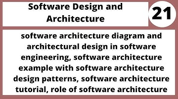 software design and architecture IN Hindi|Urdu CSE303 LECTURE 21