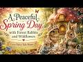 **🌼 A Peaceful Spring Day with Forest Rabbits and Wildflowers | Cozy Fairy Tale Music 🐰✨**