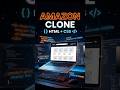 Amazon Website Clone Using HTML & CSS 🔥 | Beginner Frontend Project