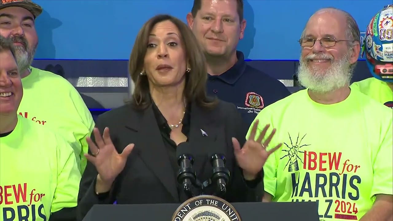 FULL REMARKS: Kamala Harris speaks to workers in Janesville, Wisconsin