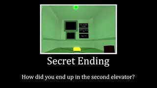 The Obby Elevator Story Mode Endings | Part 1