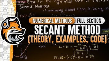 Secant Method (Theory, Examples & Code) | Numerical Methods