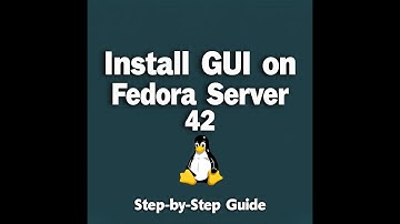 How to Install Graphical User Interface (GUI) on Fedora Server 42 | Step-by-Step Tutorial