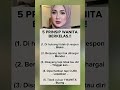5 Prinsip wanita berkelas