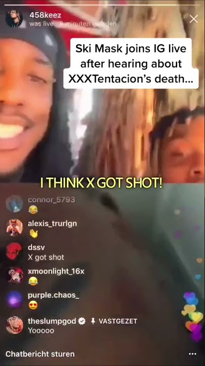 Live reaction to XXXtentacion's death on Instagram