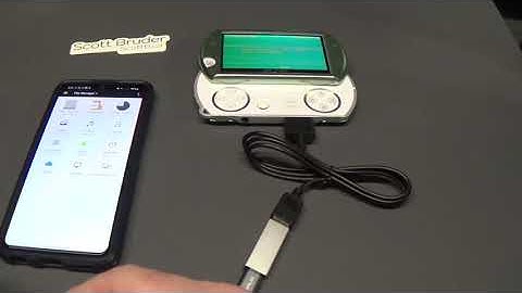 Using an Android Phone and a USB OTG adapter to copy games to a PSP