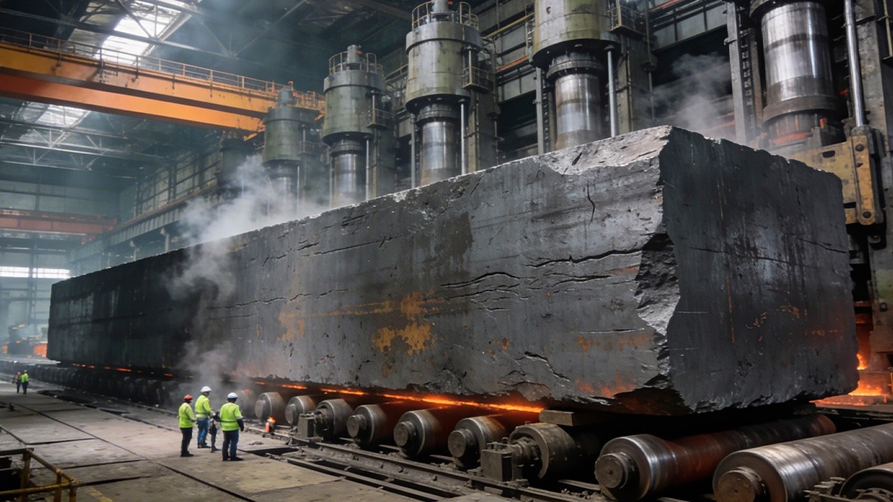 Тяжелая промышленность: Как куют валы в 3 тонны и гнут сталь толщиной 5 см? 🏭