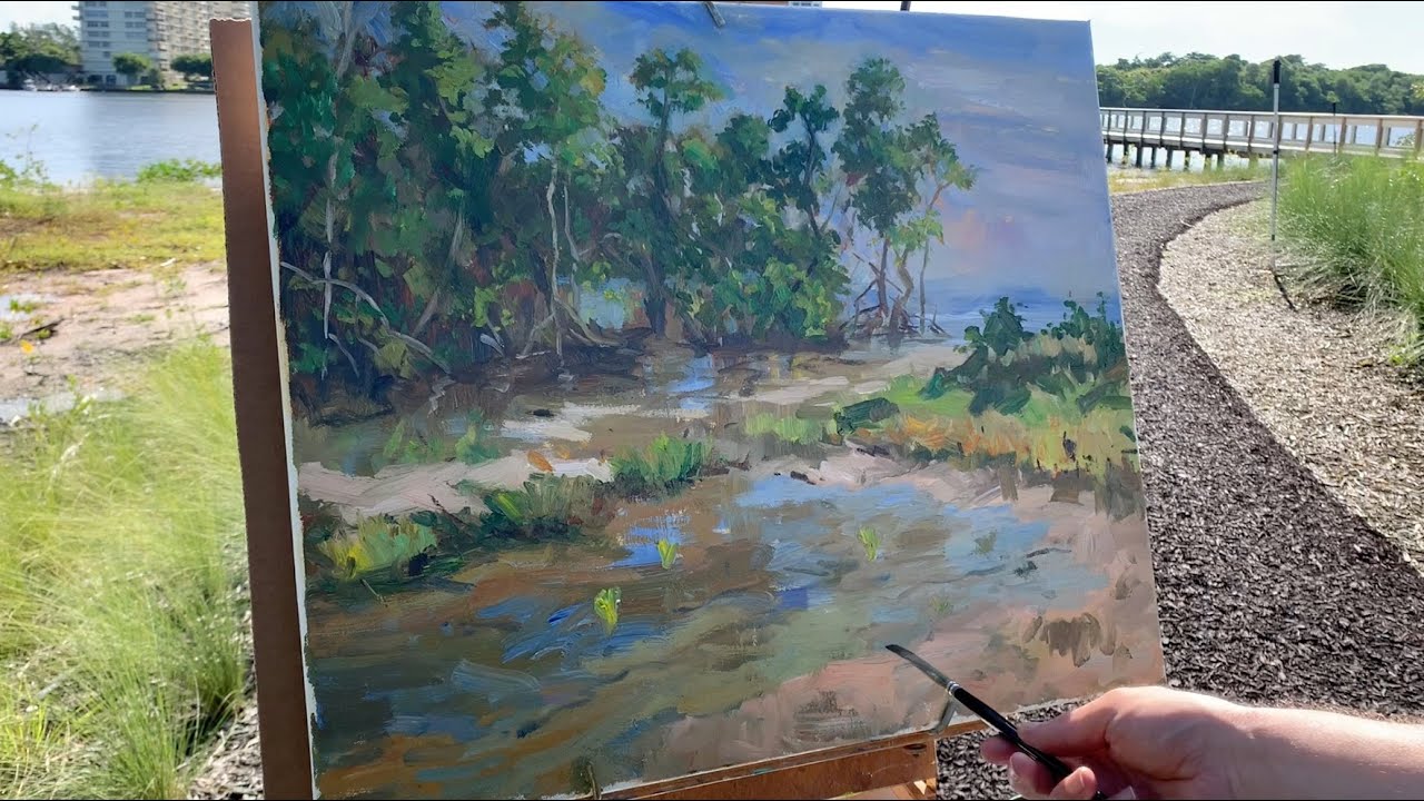 Plein Air Painting At James A. Rutherford Park in Boca Raton, Florida ...
