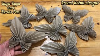 Cara Membuat Kupu Kupu Dari Kertas Nasi, Kreasi Kertas Nasi Bentuk Kupu Kupu, Kupu Kupu Kertas