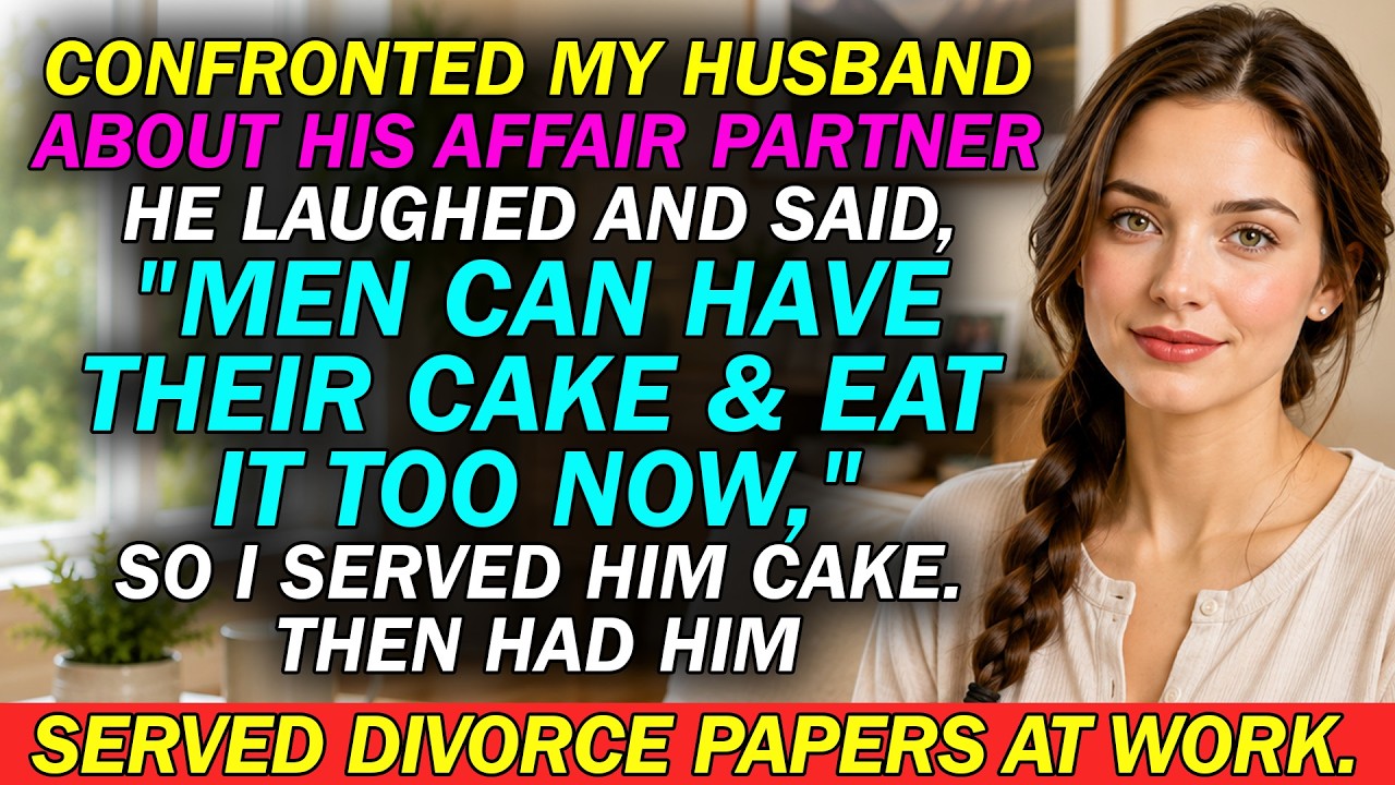 My husband laughed when I told him I wanted a divorce. "A man can have his cake and eat it, too," he said, leaning back on our couch like he'd already won. He had no idea what I'd found on his old...