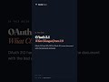 OAuth 2.1 Explained #Shorts