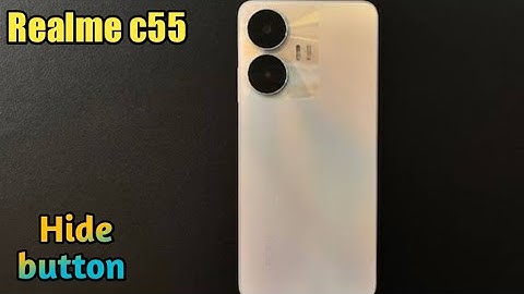How To Hide Navigation Button In Realme C55, Hide Back Button Setting In Realme C55,