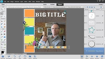 Create a Calendar topper in Photoshop Elements for Shutterfly