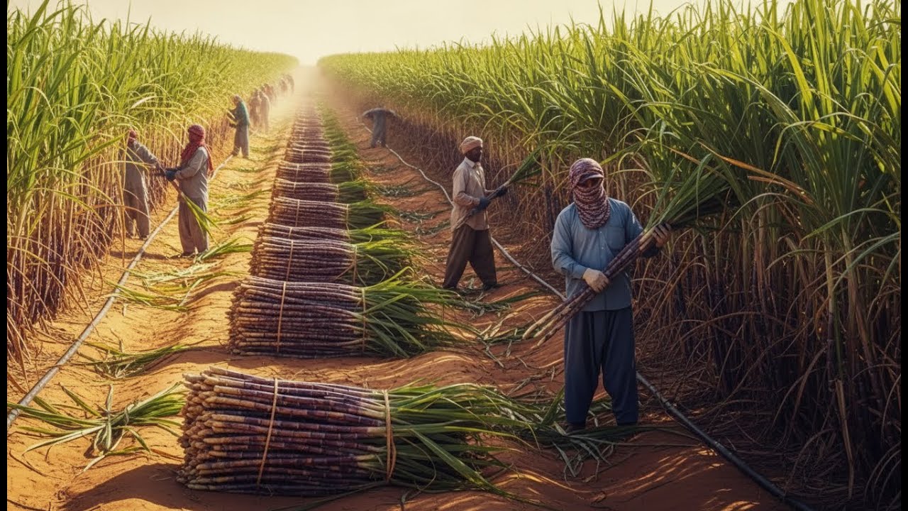 Inside the Desert Sugar Factory – Full Process How Million-Dollar Sugar Is Made