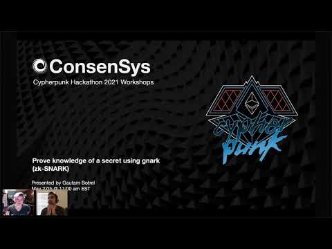 ConsenSys Workshop: Prove knowledge of a secret using gnark (zkSNARK)