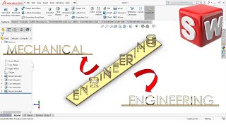 How to create dual letter illusion in SOLIDWORKS? | 3D model to 3D print | SOLIDWORKS Tutorial