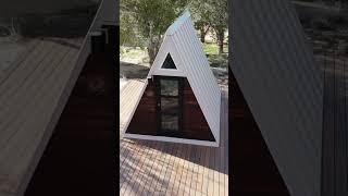 The Coolest Tiny Cabin Aframe #aframecabin #tinyhouse #aframe #aframehouse #tinyliving