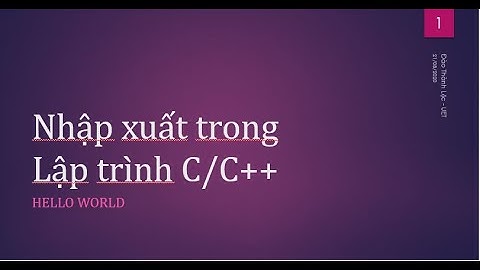 C++ 9. Nhập xuất trong C++| Học lập trình C++ cơ bản