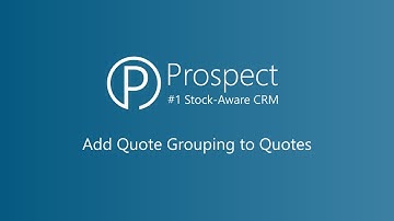 Adding Quote Grouping to Quotes