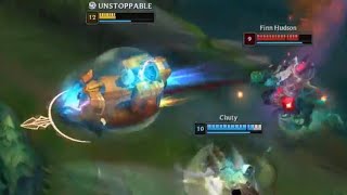 Sion takes Thresh on a cool ride