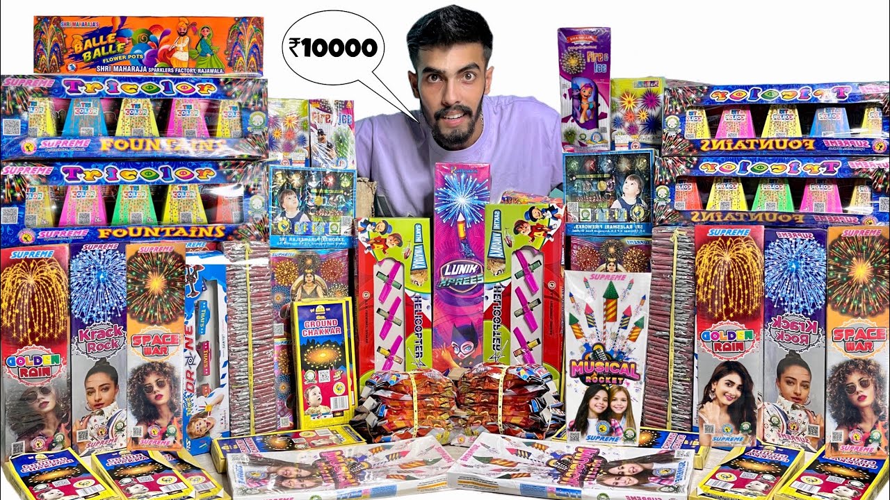 Diwali Crackers Shopping ₹10000 Testing New Fireworks Stash 2025 | Yogesh 01