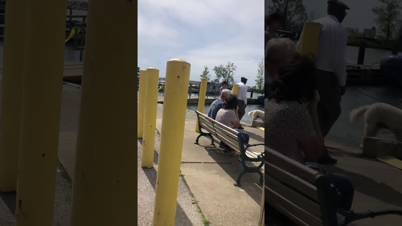 Sunk Boat in Edgewater Marina June 8 2019