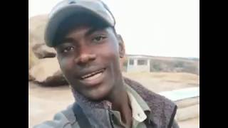 Here we have Mr. Bones saying hi from Amalinda Lodge in Matopos, Zimbabwe