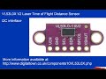 Arduino c vl53l0x v2 timeofflight laser distance sensor