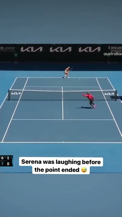 Serena smiling during this rally will always be awesome 🎾