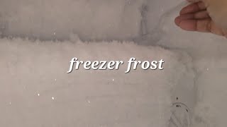 squeaky freezer frost