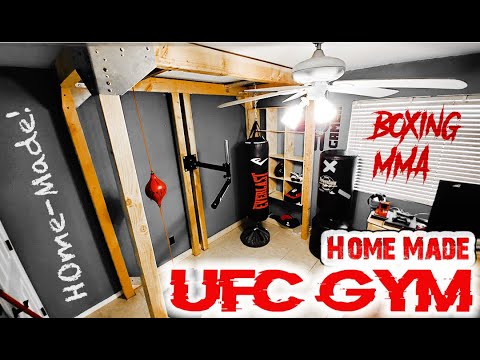 Home-Made UFC Gym | MMA | Boxing | Muay Thai setup - DIY for Bedroom or Garage.