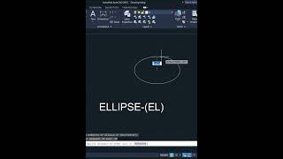 AutoCAD Tamil Tutorial/ Ellipse (EL) / draw an ellipse