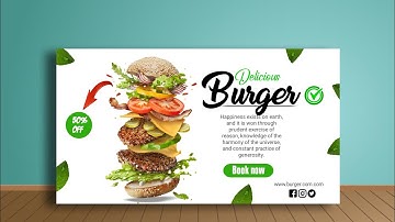 pixellab Tutorial-BURGER POSTER DESIGN DESIGN Tutorial -without ps touch. | nazto Design.