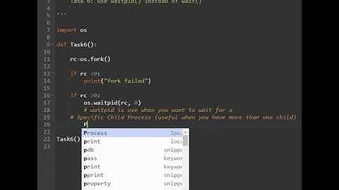 Fork ( ) System call and Waitpid( )