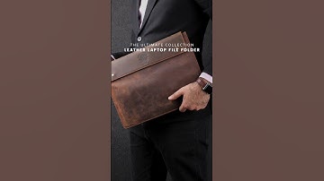 Leather File Folder Portfolio Organizer: Elegant Office Confrence Folder