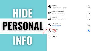 How to Hide Personal Information on Facebook screenshot 4