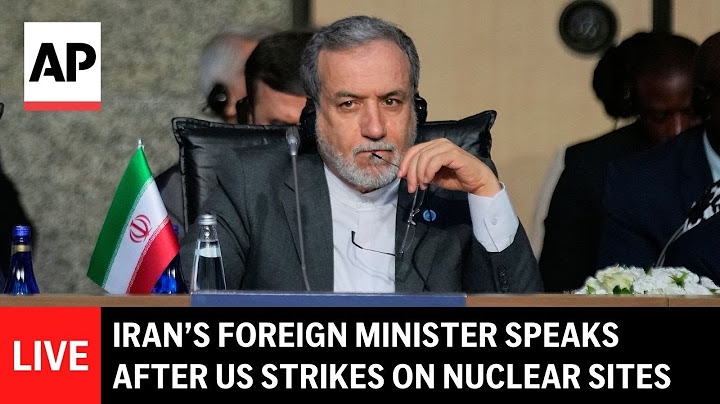 LIVE: Iran foreign minister press conference after US strikes on nuclear sites