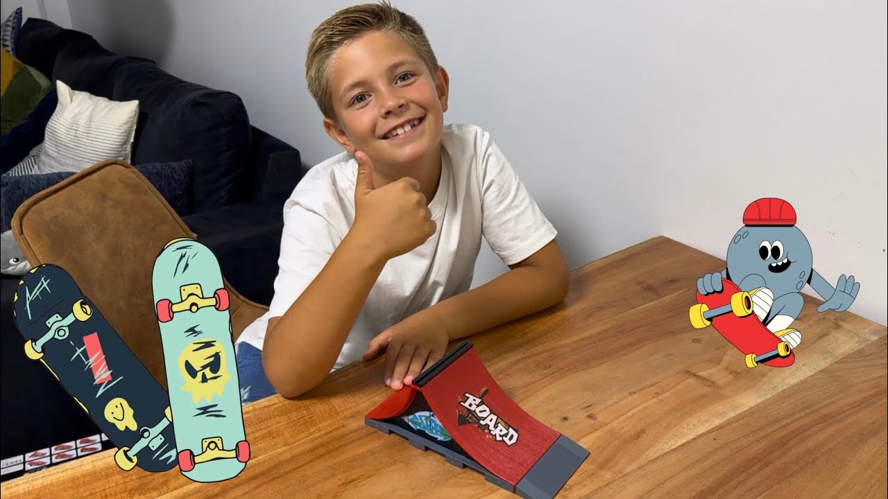 Фингерборд с рампой скейт-парк!  Skatepark fingerboards!