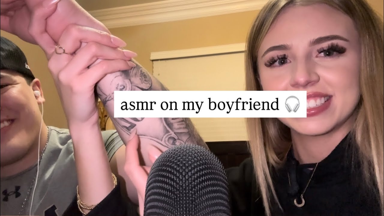 asmr on my boyfriend ✨(lotion sounds, tapping, & personal attention)