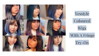 Yesstyle Coloured Wigs With A Fringe Try-On